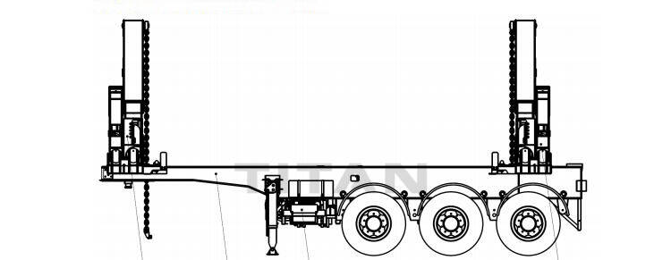 TITAN 20' container compact sidelifter technical department drawing