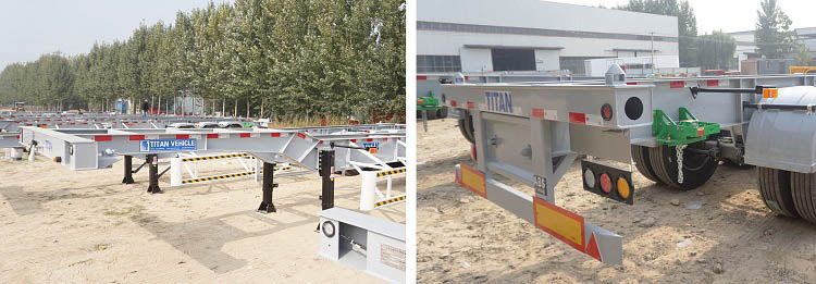 Container chassis trailer suspension